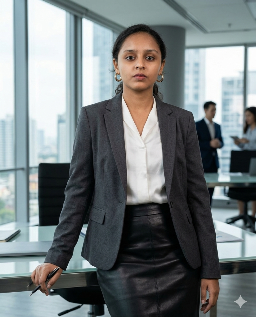 "A professional 'About Me' section on a dark background featuring a portrait of Harshitha K S, a digital professional. The layout includes the headline 'Scaling Your Digital Impact With Precision,' statistics showing 164+ completed projects and 2 years of experience, and details on seamless execution and a strategy-first approach."